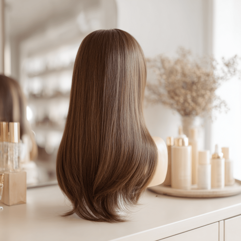 u4637663336 luxury human hair wig on mannequin head clean van 600073b3 2a8e 4ded ac7b c5b01351d86b 0