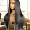 natural straight 20 inch human hair wig – 200% density | customized | 100% human hair | 250g