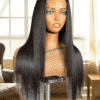 natural straight 20 inch human hair wig – 200% density | customized | 100% human hair | 250g