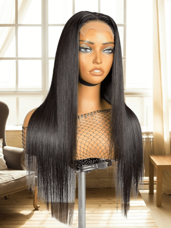 natural straight 20 inch human hair wig – 200% density | customized | 100% human hair | 250g