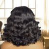 luxury 14 inch natural bounce human hair wig | 200% density