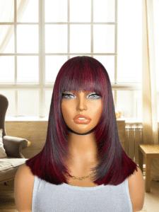 Black & Wine Layers 12-Inch Wig